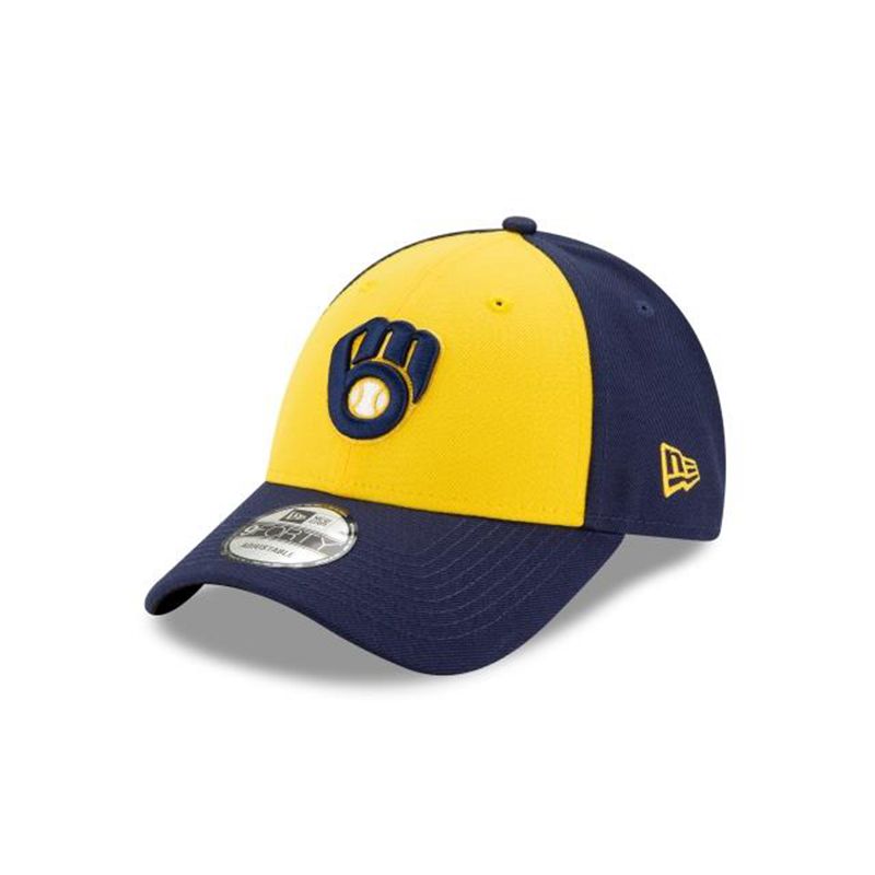 MLB Milwaukee Brewers The League Alt 9Forty Adjustable (XCU6669) - Blue New Era Caps